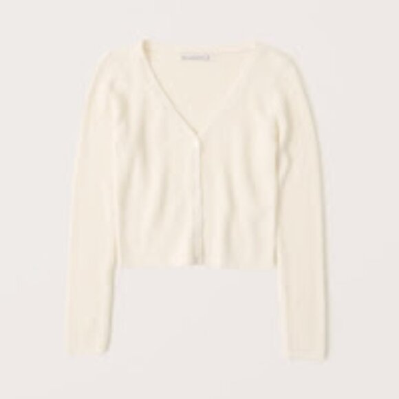 NWT Abercrombie & Fitch Slim V-Neck Cardigan - Picture 1 of 1